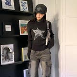 Y2Kプリント リブ Tシャツ | Alvia | 詳細画像9