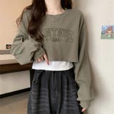 刺繍ロゴ タンクトップショートTシャツ 2点セット | Alvia | 詳細画像3