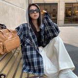 フード付きゆったりチェック柄シャツ | Alvia | 詳細画像11