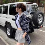 フード付きゆったりチェック柄シャツ | Alvia | 詳細画像16
