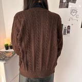 ケーブル編みVネックニットカーディガン | Alvia | 詳細画像6