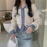 配色ニットジャケット/カーディガン | Alvia | 詳細画像11 