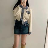 配色ニットジャケット/カーディガン | Alvia | 詳細画像10 