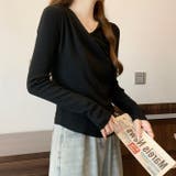 秋冬新作 アシメネックドレープニットトップス／大人フェミニン | Alvia | 詳細画像11 