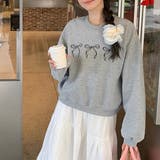 リボント刺繍ゆったりトレーナー | Alvia | 詳細画像4 