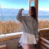 リボント刺繍ゆったりトレーナー | Alvia | 詳細画像7 