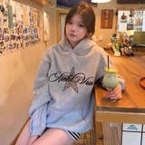 レオパードスターロゴプリントパーカー 裏起毛 | Alvia | 詳細画像3 