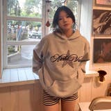 レオパードスターロゴプリントパーカー 裏起毛 | Alvia | 詳細画像6 