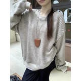 裏起毛ボーダートレーナー | Alvia | 詳細画像7 