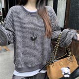 裏起毛ボーダートレーナー | Alvia | 詳細画像9 