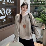 裏起毛ボーダートレーナー | Alvia | 詳細画像10 