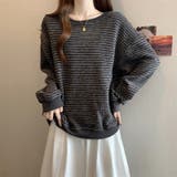 裏起毛ボーダートレーナー | Alvia | 詳細画像13 