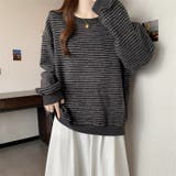 裏起毛ボーダートレーナー | Alvia | 詳細画像14 