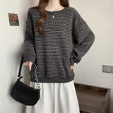 裏起毛ボーダートレーナー | Alvia | 詳細画像16 