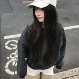 裏起毛ボーダートレーナー | Alvia | 詳細画像4 