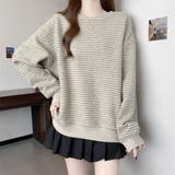 裏起毛ボーダートレーナー | Alvia | 詳細画像20 