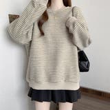 裏起毛ボーダートレーナー | Alvia | 詳細画像21 