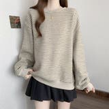 裏起毛ボーダートレーナー | Alvia | 詳細画像22 