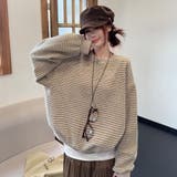 裏起毛ボーダートレーナー | Alvia | 詳細画像17 