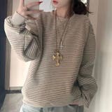 裏起毛ボーダートレーナー | Alvia | 詳細画像6 