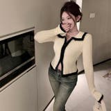 ダブルジップニットトップス | Alvia | 詳細画像12