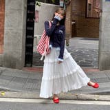 リボン刺繍レイヤード風トップス | Alvia | 詳細画像2 