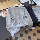 リボン刺繍レイヤード風トップス | Alvia | 詳細画像5 