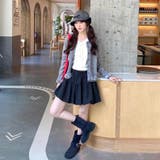 ドットチュール切り替え ニットカーディガン | Alvia | 詳細画像8 