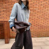 デニムレイヤード風ニットカーディガン | Alvia | 詳細画像6