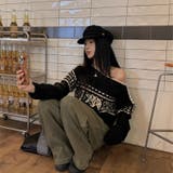 ノルディック柄ニットプルオーバー | Alvia | 詳細画像15 