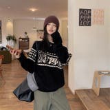 ノルディック柄ニットプルオーバー | Alvia | 詳細画像16 