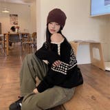 ノルディック柄ニットプルオーバー | Alvia | 詳細画像17 