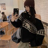 ノルディック柄ニットプルオーバー | Alvia | 詳細画像18 