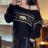 ノルディック柄ニットプルオーバー | Alvia | 詳細画像3 