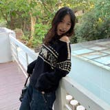 ノルディック柄ニットプルオーバー | Alvia | 詳細画像8 