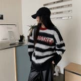 シャキーボーダーニットプルオーバー | Alvia | 詳細画像12 