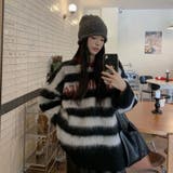 シャキーボーダーニットプルオーバー | Alvia | 詳細画像3 