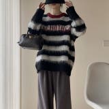 シャキーボーダーニットプルオーバー | Alvia | 詳細画像18 