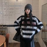 シャキーボーダーニットプルオーバー | Alvia | 詳細画像4 