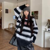 シャキーボーダーニットプルオーバー | Alvia | 詳細画像8 