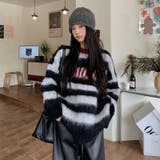 シャキーボーダーニットプルオーバー | Alvia | 詳細画像9 