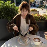 ボリューム袖ニットカーディガン | Alvia | 詳細画像9 