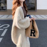 ボリューム袖ニットカーディガン | Alvia | 詳細画像1 