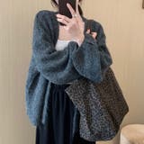 ボリューム袖ニットカーディガン | Alvia | 詳細画像4 