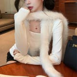 ファー付きトップス | Alvia | 詳細画像1 