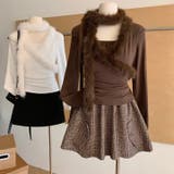 ブラウン | ファー付きトップス | Alvia