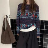 ノルディック柄 ニット | Alvia | 詳細画像12 