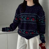 ノルディック柄 ニット | Alvia | 詳細画像6 