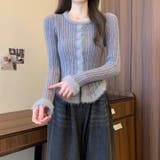 ニットカーディガン 春 韓国 | Alvia | 詳細画像14 