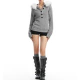 ファー付きニットトップス 春 韓国 | Alvia | 詳細画像7 